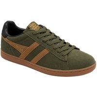 Gola Classics Men's 'Equipe Suede II' Suede Lace-Up Trainers in Khaki | Size: 11