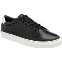 Frank Wright Men's Leather 'Marsh' Trainers in Black | Size: 7