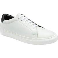 Frank Wright Men's Leather 'Marsh' Trainers in White | Size: 6