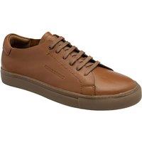 Frank Wright Men's Leather 'Madeley' Trainers in Tan | Size: 7