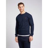 U.S. POLO ASSN. Men's Classic Fit Double Horsemen Sweatshirt in Dark Navy | Size: 2XL