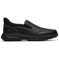 Clarks Men's Craftwell Step Black Tumbled Slip Ons | Size: 9.5-Wide Fit