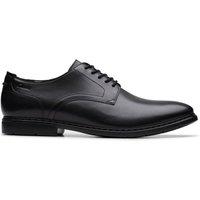 Clarks Men's Banbury Derby Black Leather Derby Shoes, Lace Up | Size: 8-Standard Fit