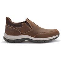 Clarks Men's Spypath Step Beeswax Leather Slip Ons, Walking in Brown | Size: 10-Standard Fit