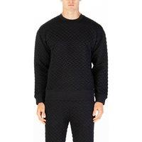 Luke 1977 Men's Torridon Texture Sweatshirt in Black | Size: XL