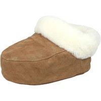 Eastern Counties Leather Men's Sheepskin Slippers in Beige