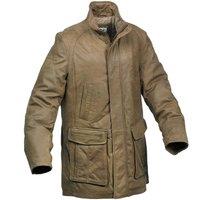 Eastern Counties Leather Men's Leather Mid Length Jacket in Khaki | Size: 44R