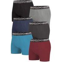 Atlas for Men Men's Plain Boxer Shorts (Pack of 6) in Dark Grey | Size: 4XL