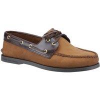 Sperry Men's Authentic 2 Eye Boat Shoe in Brown | Size: 7.5