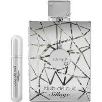Armaf Men's Club De Nuit Sillage Eau De Parfum 250ml + FREE Refillable 5ml in Silver