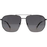 Polaroid Men's Aviator Ruthenium Grey Polarized PLD 4141/G/S/X