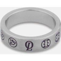 Outrage London Men's Men's Silver Freedom Band Ring - 6mm | Size: 8