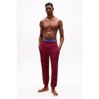 Tommy Hilfiger Men's Essentials Waffle Pant Deep Rouge in Burgundy | Size: Medium
