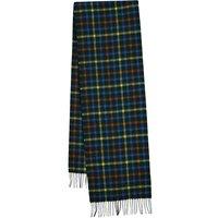 Gant Men's Wool Checked Scarf Tartan Green