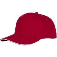 Bullet Men's Ceto 5 Panel Sandwich Cap in Red