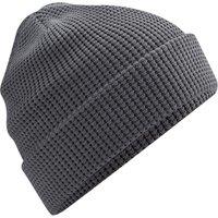 Beechfield Men's Waffle Cotton Beanie in Dark Grey