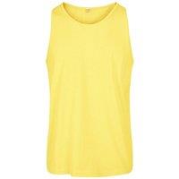 Build Your Brand Men's Basic Tank Top in Yellow | Size: XL