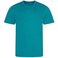 AWDis Cool Men's Plain Burnt Orange T-Shirt in Turquoise | Size: XS