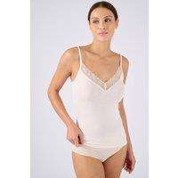 Damart Women's Lace-Trim Thermal Camisole - Cosy & Lightweight in Off-White | Size: XL