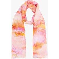 Sarta Women's Aurora Metallic Ombre Lightweight Foil Scarf in Pink