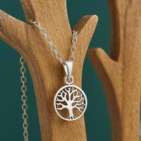 Orsa May Women's Sterling Silver Tree of Life Necklace
