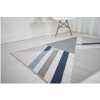 Celebrity Interiors Balletto 186B Beige/Navy Rug in Beige | Size: 160 cm x 230 cm