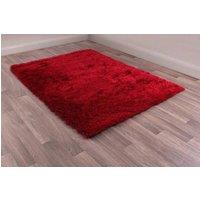Celebrity Interiors Boston Plain Red Rug | Size: 160 cm x 225 cm