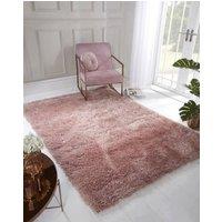 Celebrity Interiors Boston Plain Blush Rug in Pink | Size: 80 cm x 150 cm