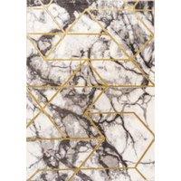 Celebrity Interiors Bianco 224RA Cream/Gold Rug in Cream | Size: 120 cm x 170 cm