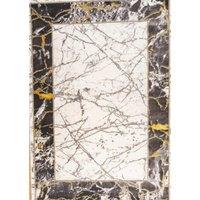 Celebrity Interiors Bianco 185XA Cream/Grey Rug in Cream | Size: 80 cm x 150 cm