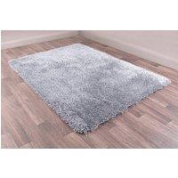 Celebrity Interiors Boston Plain Silver Rug in Grey | Size: 180 cm x 270 cm