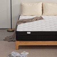 Sloomy Premier Deep Hybrid Memory Foam Pocket Spring Mattress Zoned Coil Orthopaedic Edge Support & Wave Foam in Black | Size: Super King