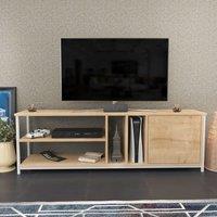 Decorotika Oneida TV Unit for TV's up to 72 inch in Light Sand