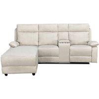 DS Living Sorento Recline Right Hand Corner 3 Seater Fabric Sofa in Cream