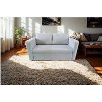 DS Living The Brenta 2 Seater Slide Storage Sofa in Silver