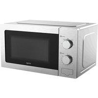 Igenix 20L 800W Manual Microwave Stainless Steel in Metallic Silver