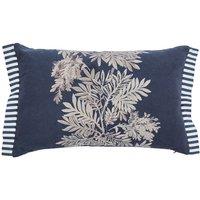 Sanderson 'Tapestry Tree' Cotton Cushion in Blue | Size: 40 cm x 60 cm