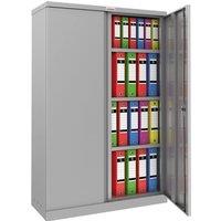 Phoenix Safe Company Steel Storage Cupboard in Grey with Key Lock, SCL1491GGK | Size: 140 cm x 100 cm