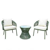 Artemis Home Florent Patio Bistro Set in Green