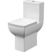 Balterley Comfort Height Toilet Pan, Cistern & Soft Close Seat 820x375x610mm in White