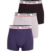 Firetrap Men's 3 Pack Cotton Stretch Boxers with Logo Waistband | Size: XL