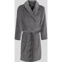 Steel & Jelly Men's Osterley - Waffle Texture Supersoft Fleece Dressing Gown in Grey | Size: XL