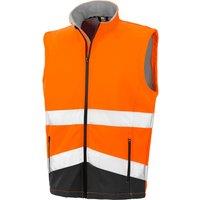 SAFE-GUARD by Result Men's Softshell Printable Gilet in Burnt Orange | Size: 2XL
