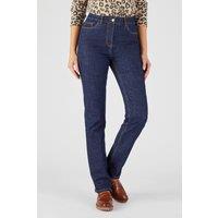Damart Women's Straight Leg Denim Jeans - Comfortable, Stretch Cotton in Indigo | Size: 24S