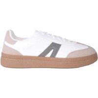 ABSOLUTE FOOTWEAR Women's Lace Up Two Tone Casual Fashion Trainer in White | Size: 6