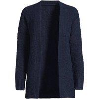 Lands' End Women's Petite Longline Bobble Soft Touch Cardi in Navy | Size: 14-16