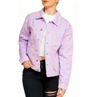 SweetLook Women's Classic Denim Jacket - Casual Denim Jackets in Lilac | Size: Small