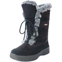 Mammal Women's 'Oribi2' Mid-calf Winter Boots with Flip-over Ice Grips in Black | Size: 4