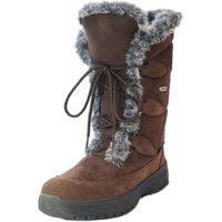 Mammal Women's 'Oribi2' Mid-calf Winter Boots with Flip-over Ice Grips in Dark Brown | Size: 6