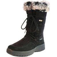 Mammal 'Bella' Cosy Women's Winter Boots with Flip-over Ice Grips in Black | Size: 3